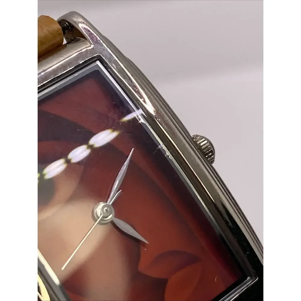 Vintage Womens Art Abstract Art Watch Works New Battery